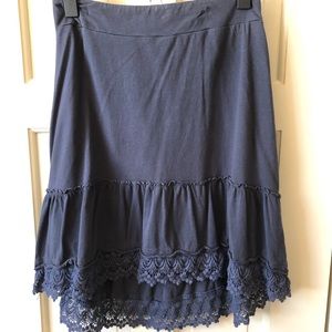 Prana Laine Grey Crochet Team Skirt